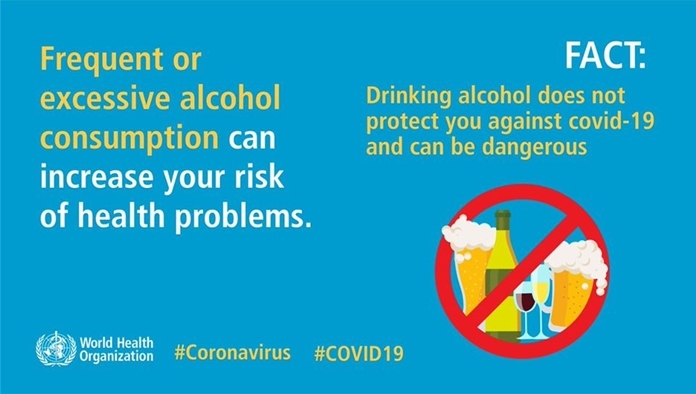 Drinking alcohol ‘DOES NOT’ protect you against Coronavirus - Pattaya Mail
