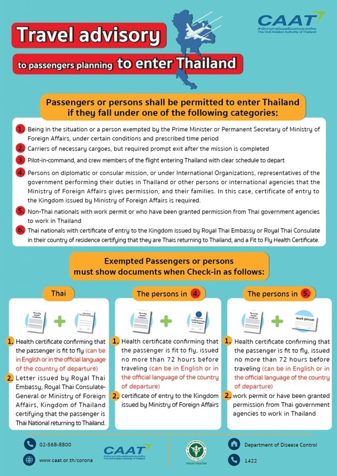 thailand tourist advisory