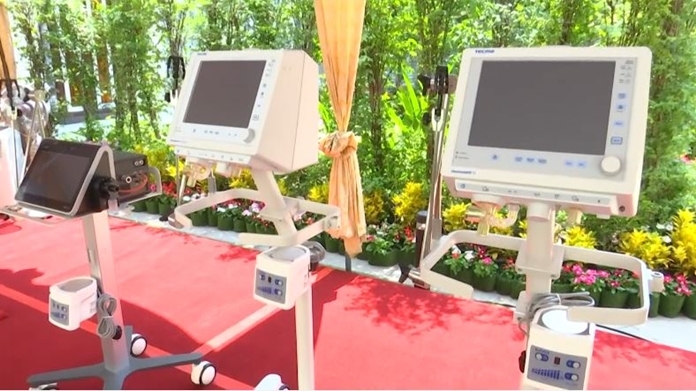 Ventilators and medical equipment to be handed to hospitals in coronavirus relief.