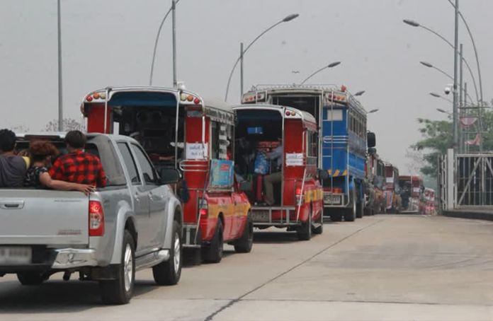 Myanmar border crossing in Chiang Rai sealed off in an effort to stop the transmission of coronavirus disease.