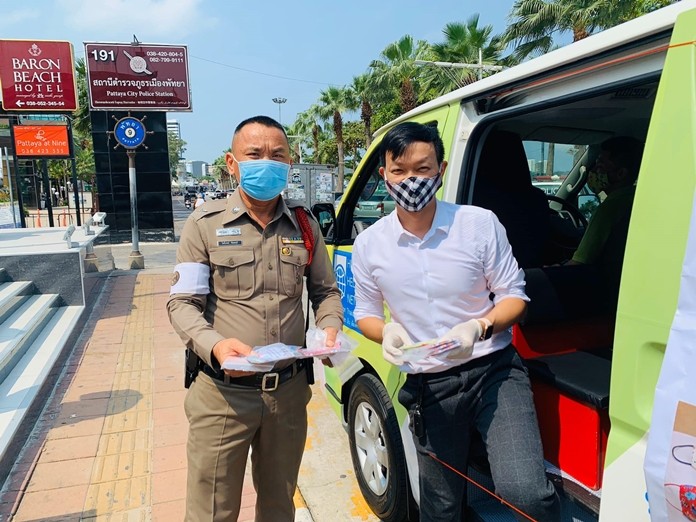 Policemen also need face masks to protect themselves from the deadly coronavirus.