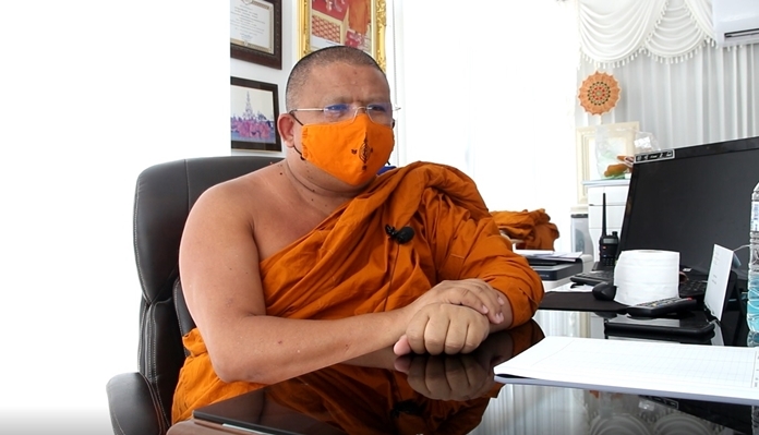 Abbot Suntornrattanapirom has confined monks to the temple for their safety.