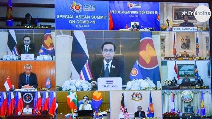 Innovative technology provides platforms for the Leaders of the 10 ASEAN Member States and ASEAN’s Plus Three Partners Summit on Covid-19 via video conference.