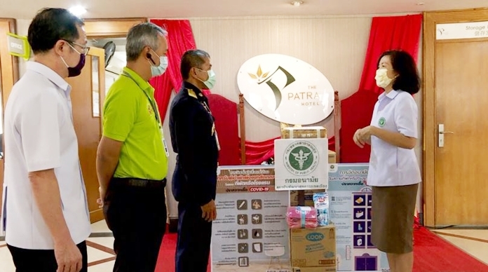 Health officials inspected a Bangkok hotel, one of over 100 hotels offering to serve as state quarantine facility nationwide.