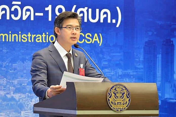The Center for COVID-19 Situation Administration (CCSA) Spokesman Dr. Taweesin Visanuyothin.