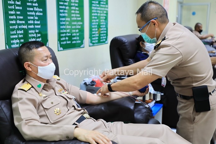 The Royal Thai Navy marked the 97th anniversary of the death of “father of the Thai navy” by donating blood.