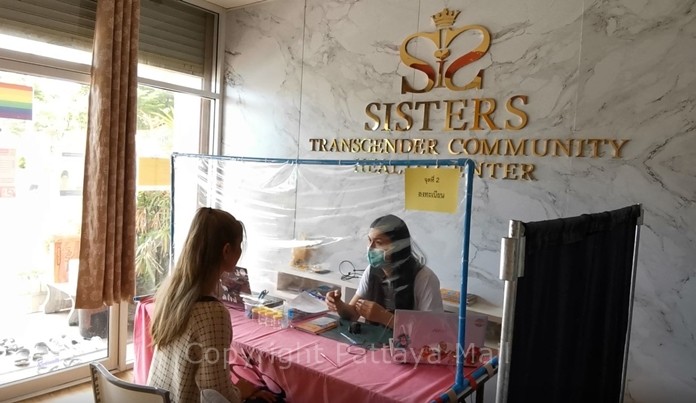 The Sisters Foundation provided health checks for gay and transgender residents along with bags of food and supplies.