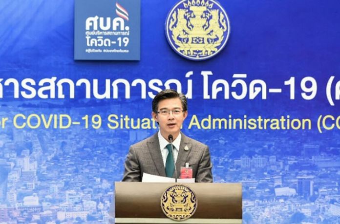 The spokesman of the Center for COVID-19 Situation Administration, Dr Taweesin Visanuyothin.