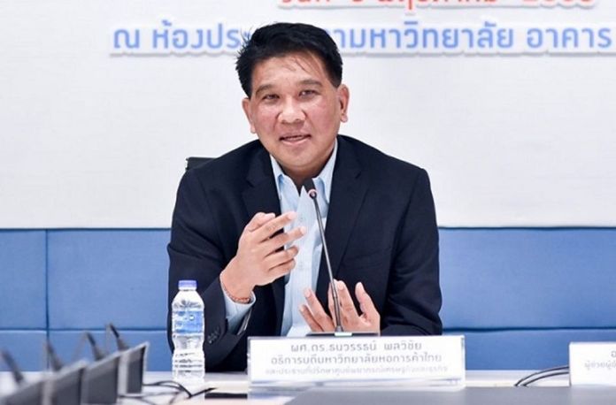 Thanavath Phonvichai, president of the University of the Thai Chamber of Commerce.