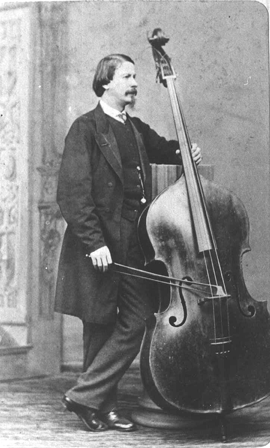 Double bass virtuoso Bottesini (c. 1865)