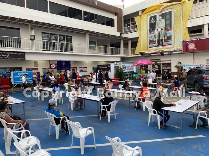 The seating arrangements were set in keeping with social distancing regulations.