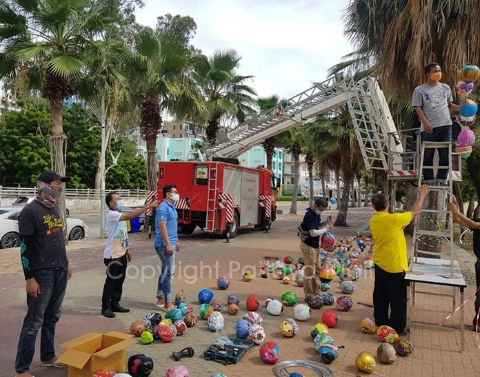 The fire department is glad to help cheer people up.