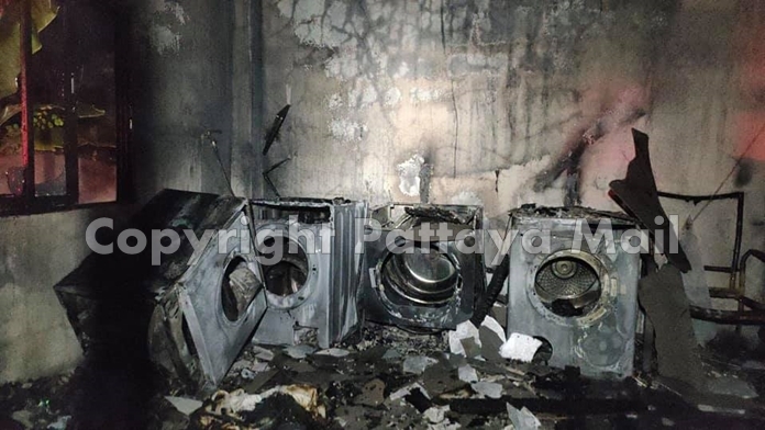 Police believe the fire started in the laundry room.