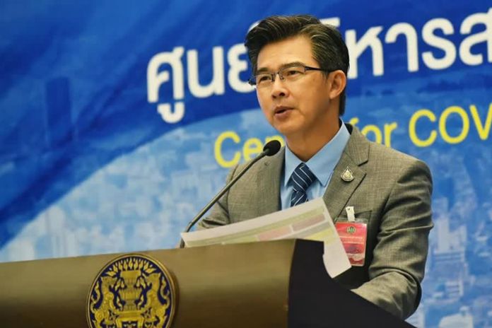 The Center for COVID-19 Situation Administration (CCSA) spokesman, Dr Taweesin Visanuyothin.