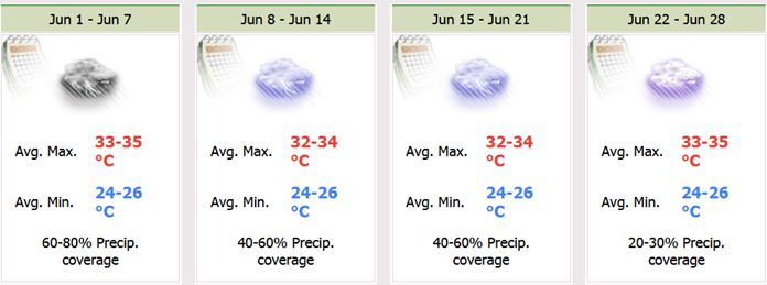 Chiang Mai 4 Weeks Weather Forecast