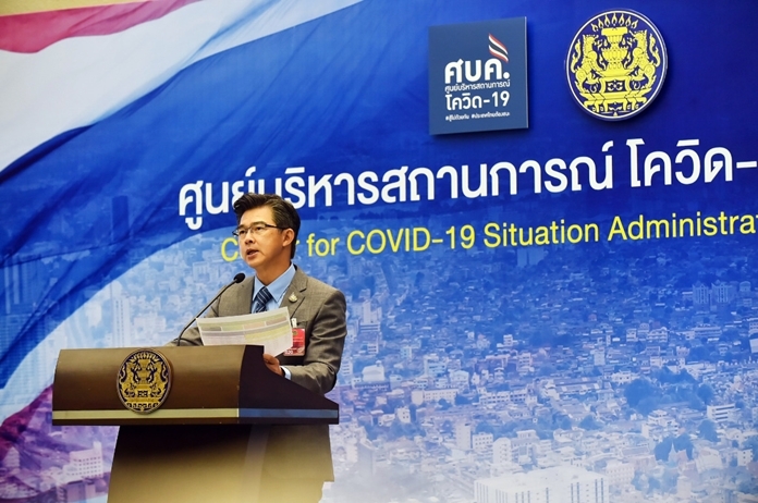 The Center for COVID-19 Situation Administration (CCSA) spokesperson, Dr. Taweesin Visanuyothin.
