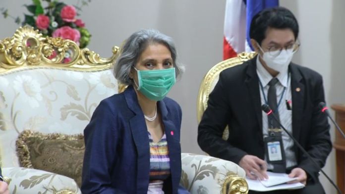 The United Nations Resident Coordinator, Gita Sabharwal.