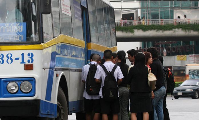 The state enterprise will deploy all its 3,000 buses to meet the number of Bangkok bus passengers that would rise to about 900,000 a day.