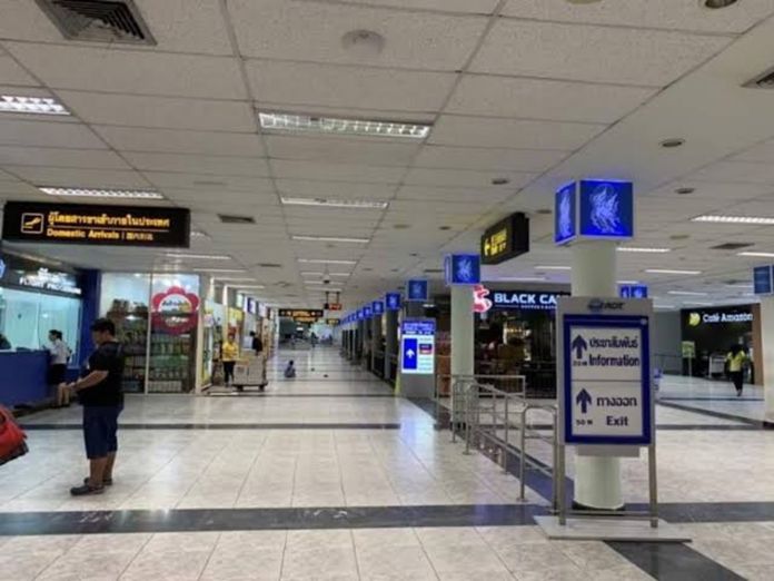 Hat Yai Airport implements screening measures starting from the entrance area with a thermal scanner and a face mask wearing photo recording system, and public spots cleaning at every hour, under strict the guidelines of the Ministry of Public Health.