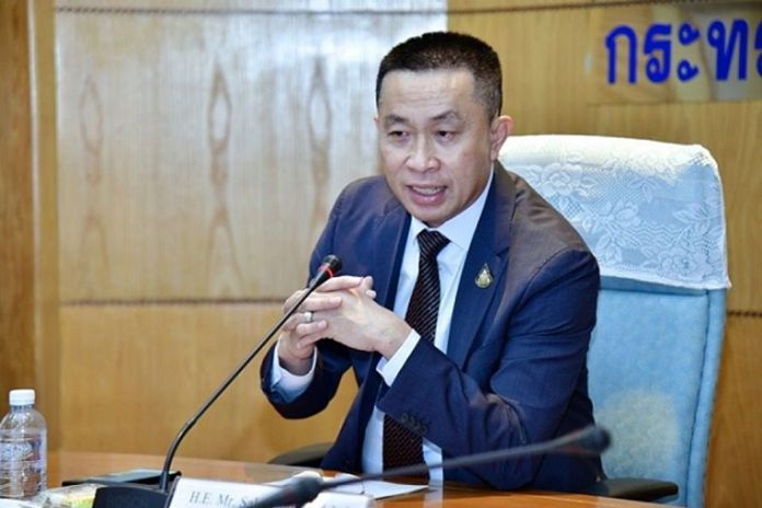 Transport Minister Saksayam Chidchob.