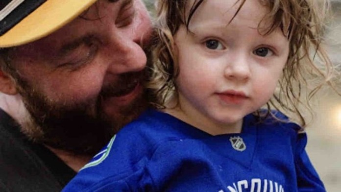 Canadian Stu Elmes and his daughter in a photo posted to his GoFundMe page.
