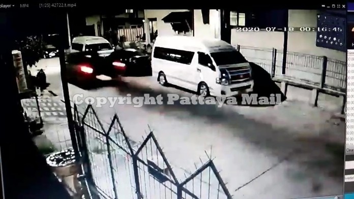 Police were called to Nernplubwan Euartorn Village where a drunk man was revving his engine and racing through the narrow streets.