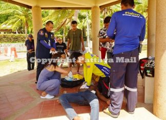 Drunk saved from drowning in Ban Amphur