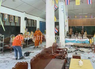 Pattaya-area monks ducking for cover as stone mill blasts mountainside
