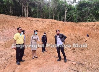 Rogue monks dig up forest mountain near Pattaya