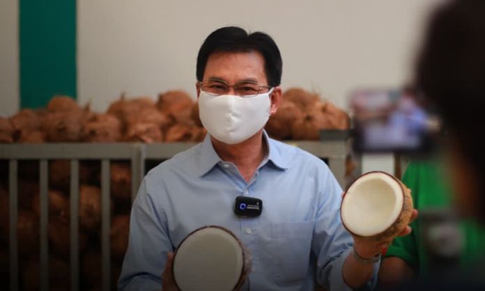 Deputy Prime Minister and Commerce Minister, Jurin Laksanawisit insisted that Thailand’s industrial sector does not use monkeys to harvest coconuts.