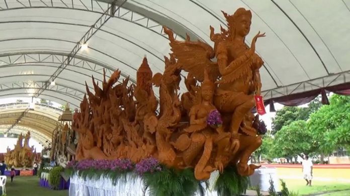 Spectacular large and medium sized carved wax candles are part of the annual iconic candle festival from July 3-7 to mark the beginning of Buddhist Lent in Ubon Ratchathani.