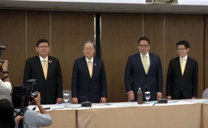The four technocrats who founded Palang Pracharath Party prior to the election in order to support PM Prayut are in question of being removed from their posts as ministers, and deputy secretary after leaving the party.