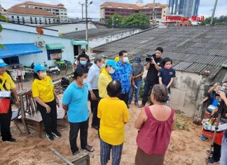 Pattaya mayor rushes aid to victims of storm and mud runoff