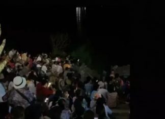 Spectators awed by ‘Naga Fireballs’ rising from Mekong River in northeast Thailand