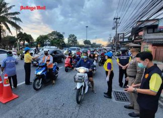 Pattaya checkpoints to operate during rush hours