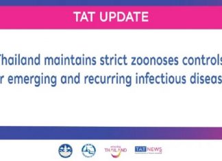 Thailand maintains strict zoonoses controls for emerging and recurring infectious diseases