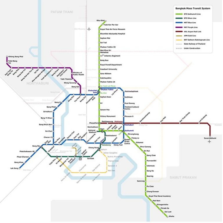 Bangkok’s Mass Rapid Transit master plan phase 2 to alleviate traffic