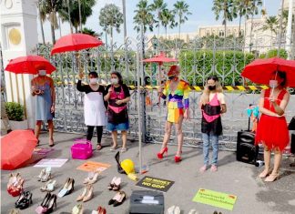 Thai nightlife workers in high heels and bikinis demand monthly support