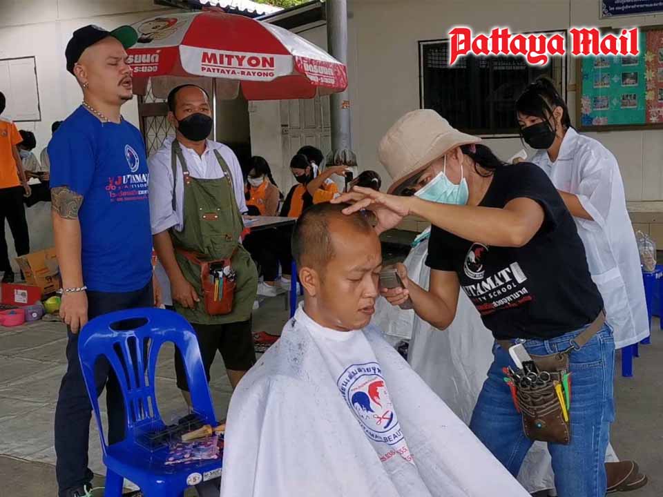 Free haircuts, appliance repairs & motorbike service for Pattaya residents
