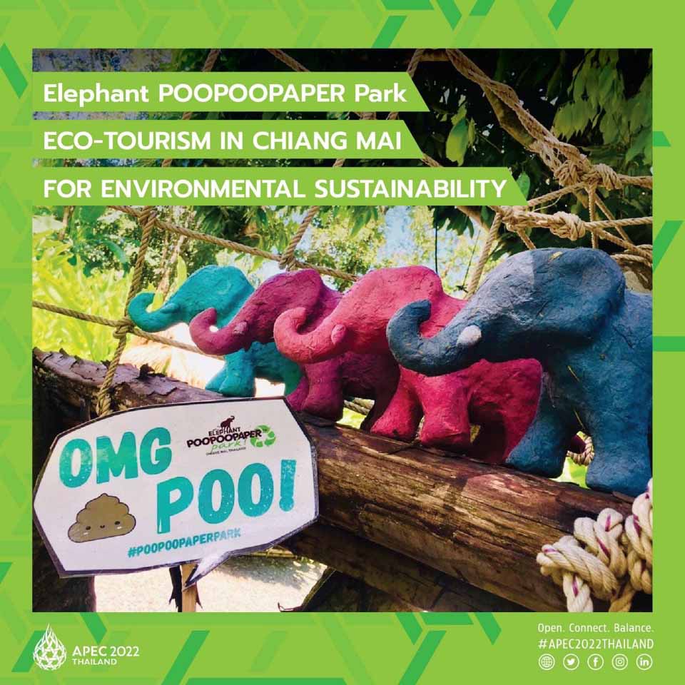 Poopoopaper ‘Elephant POOPOOPAPER Park’ eco-tourism attraction in Mae Rim, Chiang ...