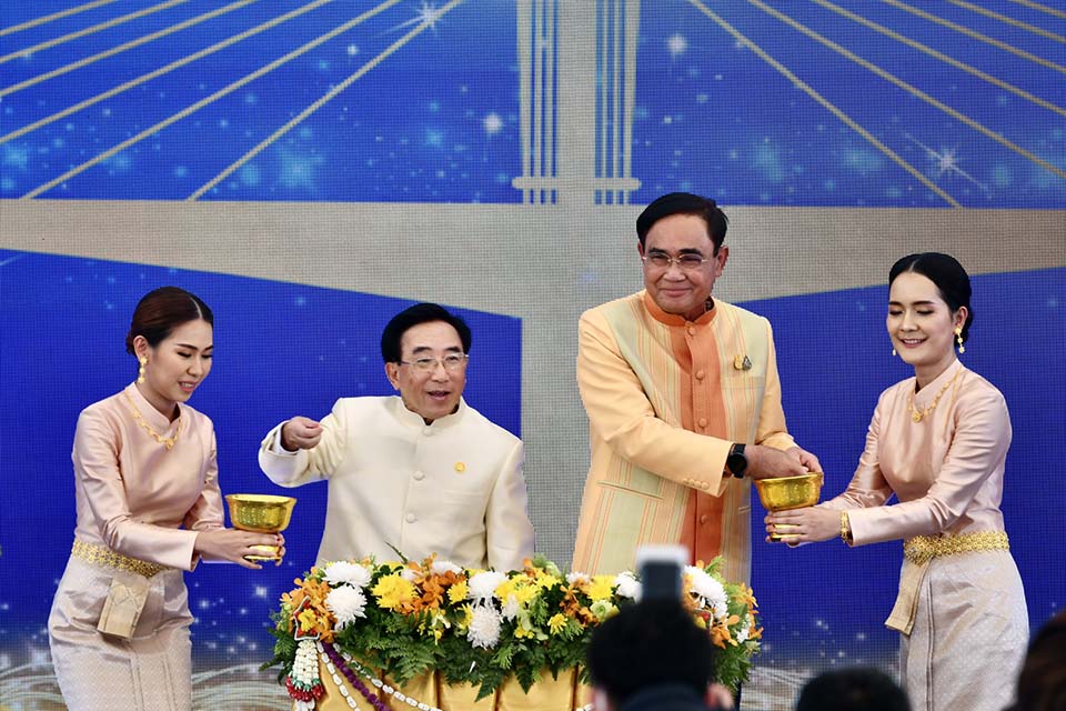 PM co-chairs groundbreaking ceremony for 5th Thai–Lao Friendship Bridge ...
