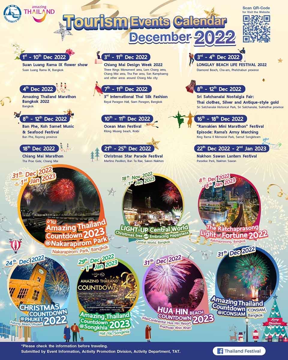 t 08 Thailand tourism events calendar for December