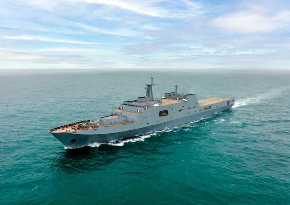 Thai Navy launches new amphibious ship ‘HTMS Chang’ at Chinese shipyard ...