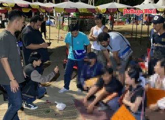 Illegal foreign workers caught in lottery scandal in Pattaya, confident of let loose by connections