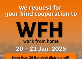 Bangkok calls for WFH on Jan 20–21 due to projected orange-level PM2.5 and low ventilation rates