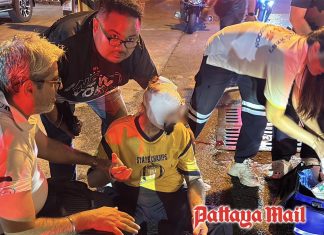 Teen and foreign national in serious accident on Pattaya road