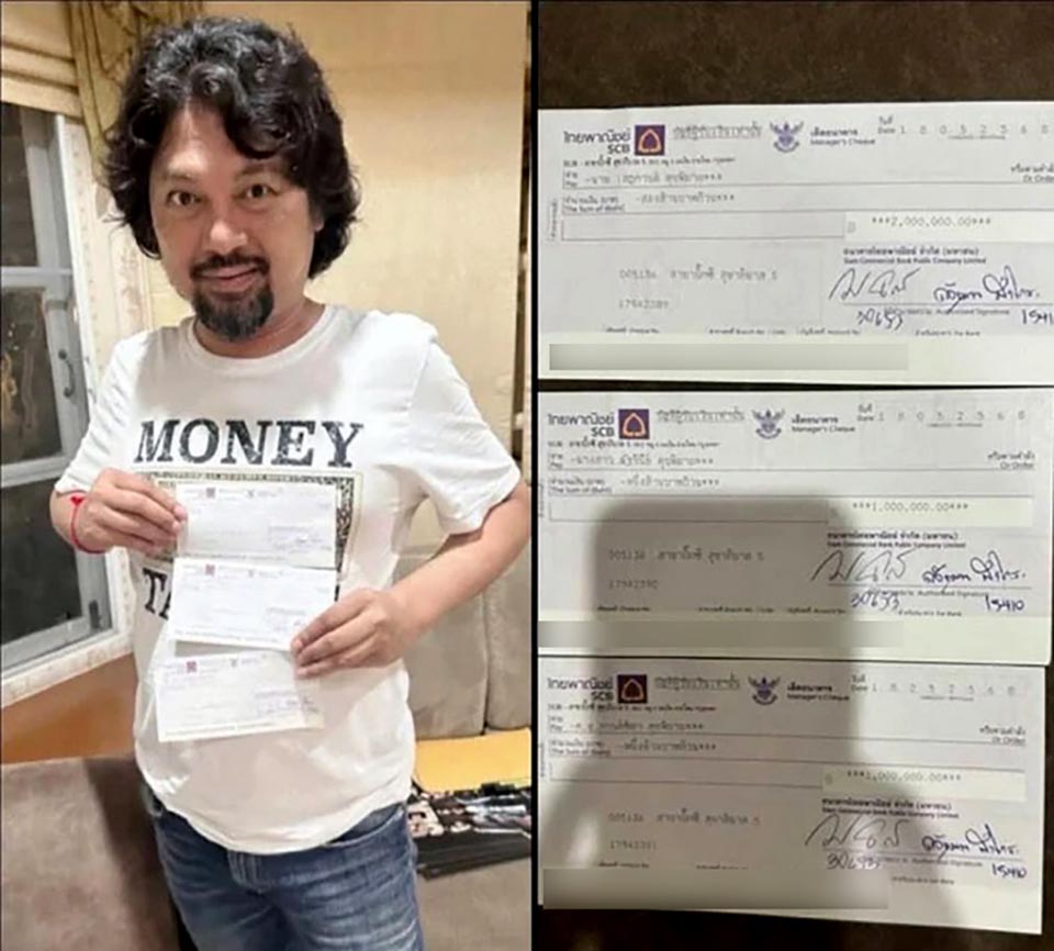 Thai rock icon ‘Sek Loso’ writes multi-million baht checks to his ...