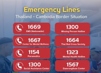 Notfall-Hotlines aktiviert, während sich die Krise an der thailändisch-kambodschanischen Grenze zuspitzt