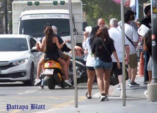 Pattayas Verkehrsprobleme mit helmlosen Fahrern überladenen Motorrädern und Geisterfahrern gefährden Sicherheit