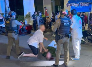 Betrunkener Tourist nach Streit mit Transgender auf Pattayas Straße niedergeschlagen